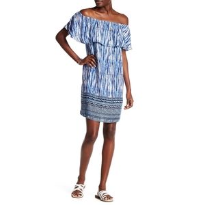 Evi Off the Shoulder Tie Dye Dress